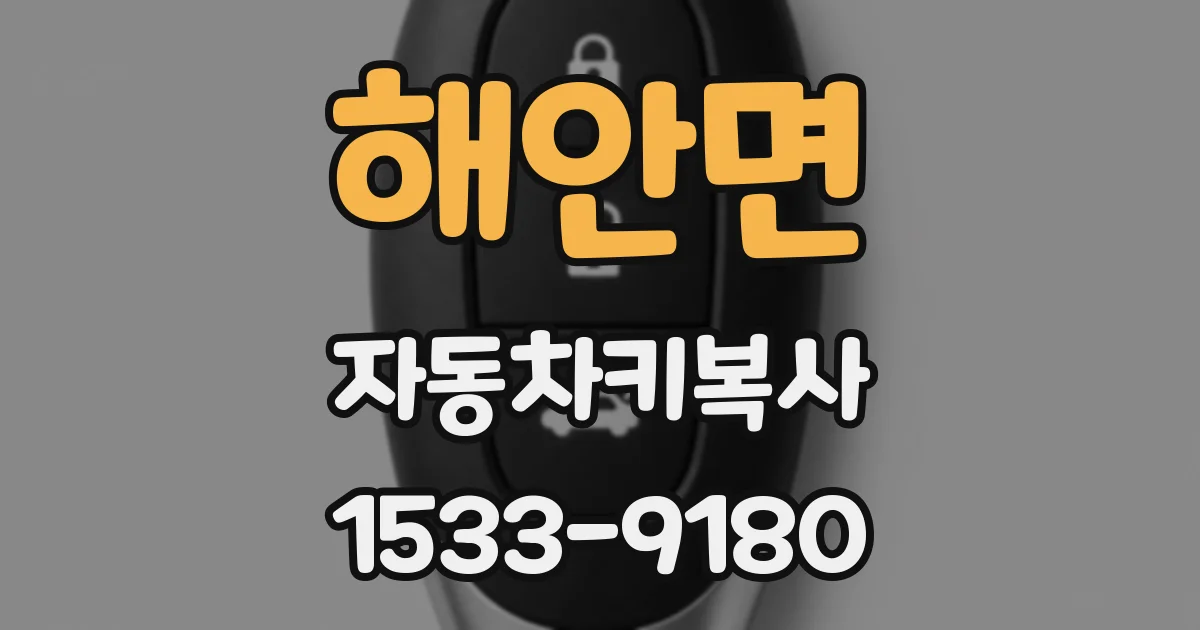 해안면 자동차키복사