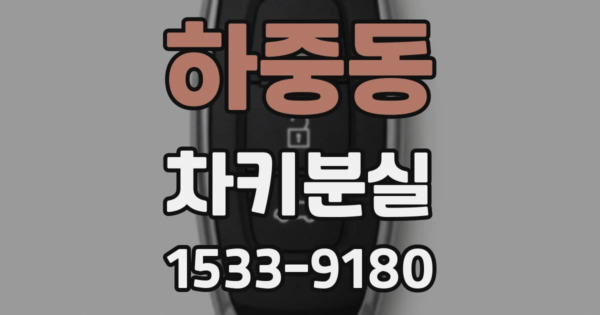 하중동 차키분실