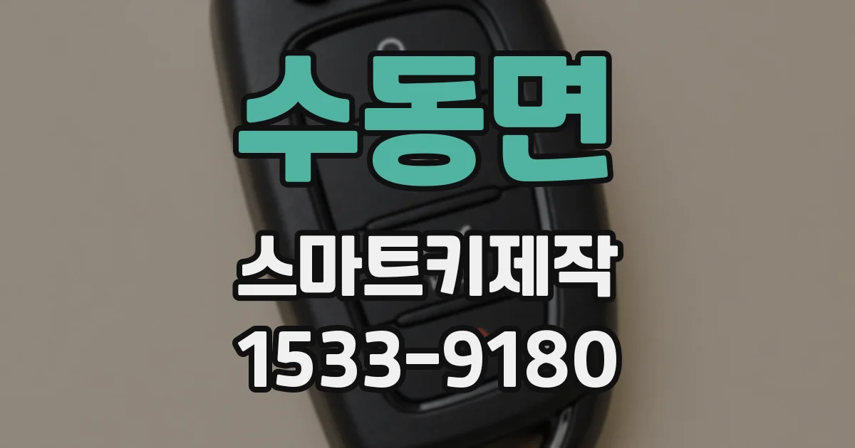 수동면 스마트키제작
