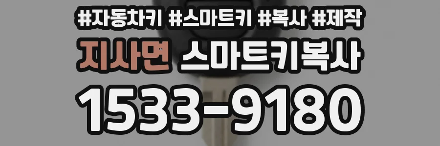 지사면 스마트키복사