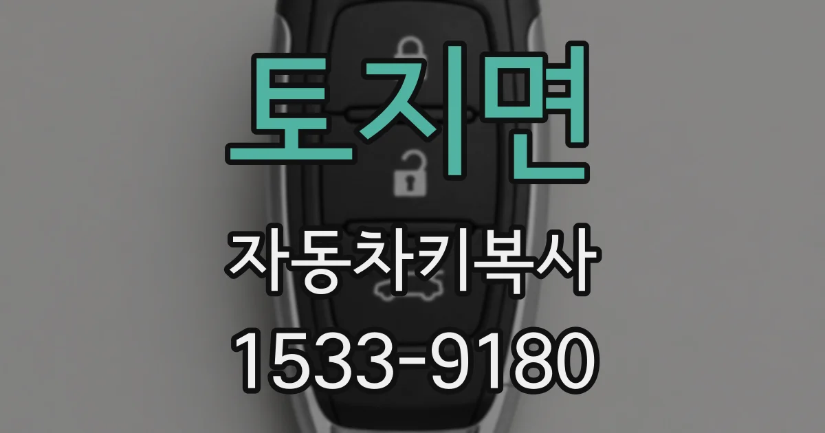 토지면 자동차키복사