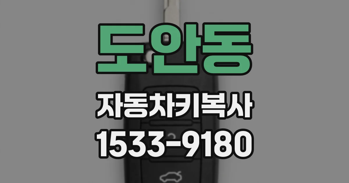 도안동 자동차키복사