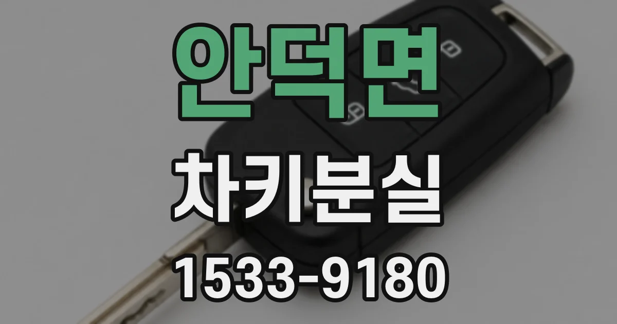 안덕면 차키분실