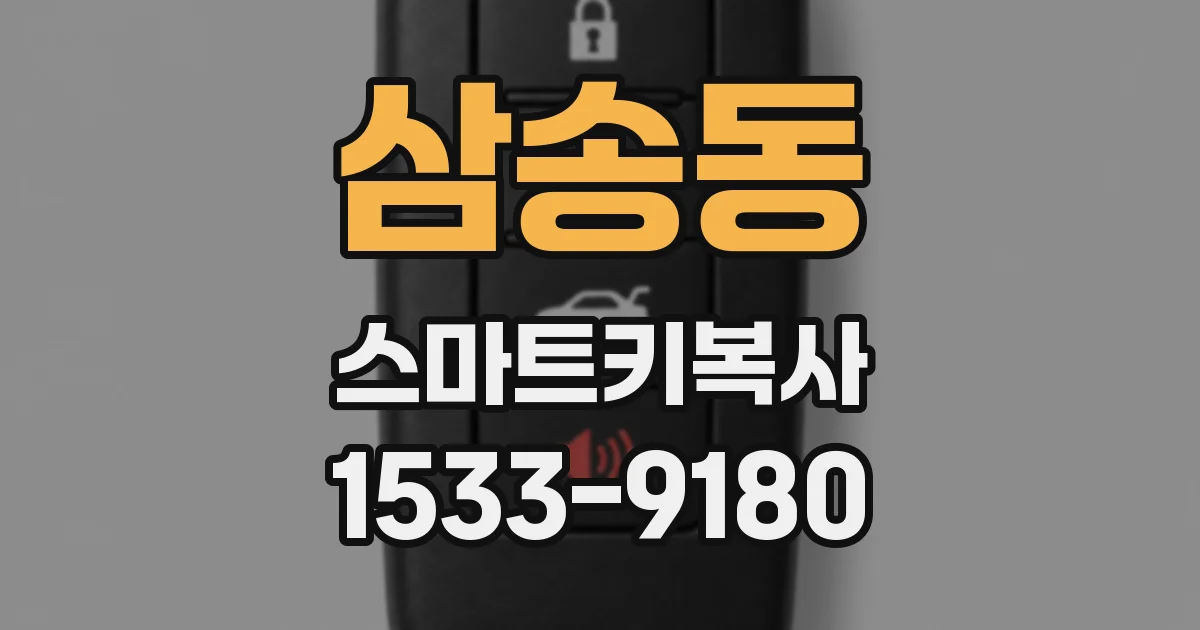 삼송동 스마트키복사