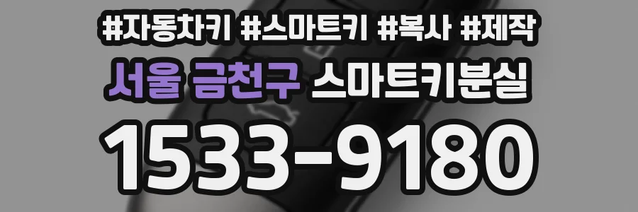 서울 금천구 스마트키분실