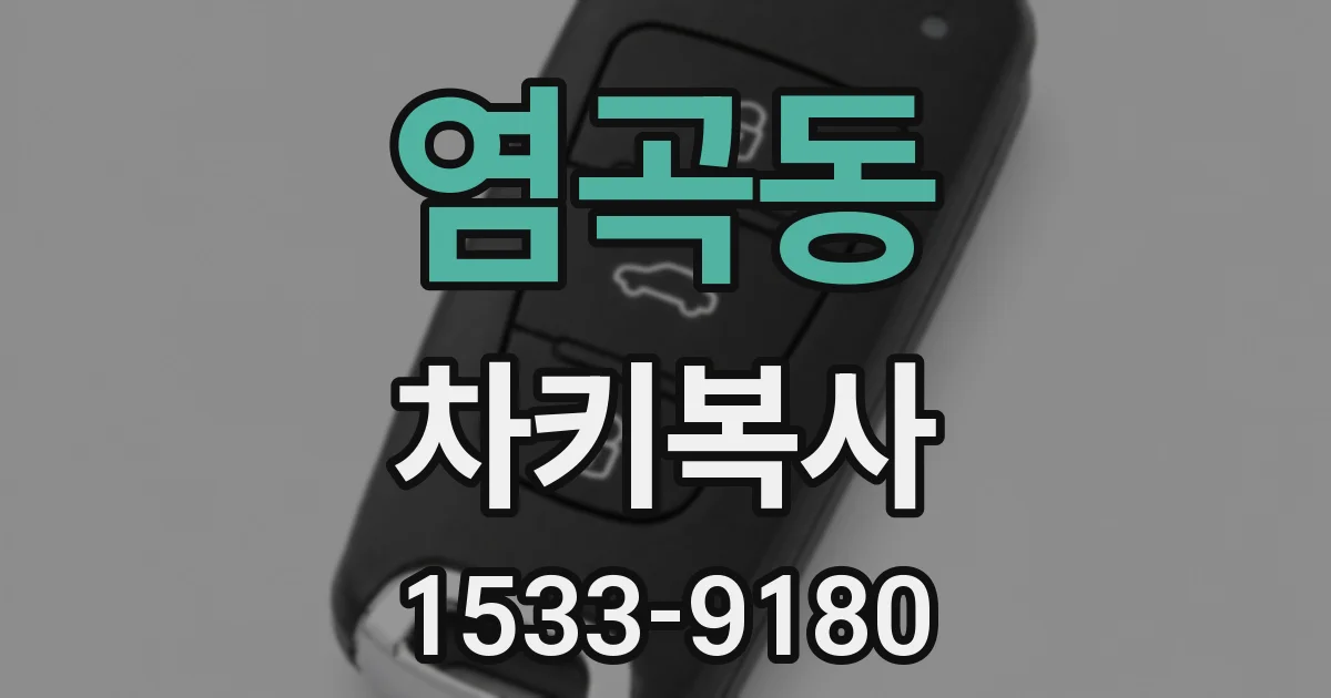 염곡동 차키복사