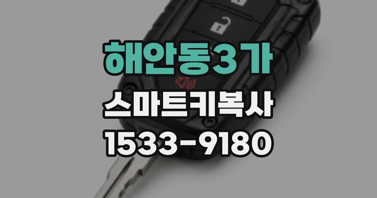 해안동3가 스마트키복사