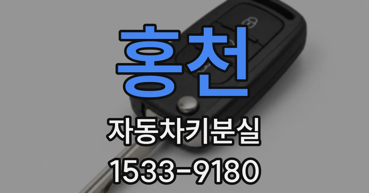홍천 자동차키분실