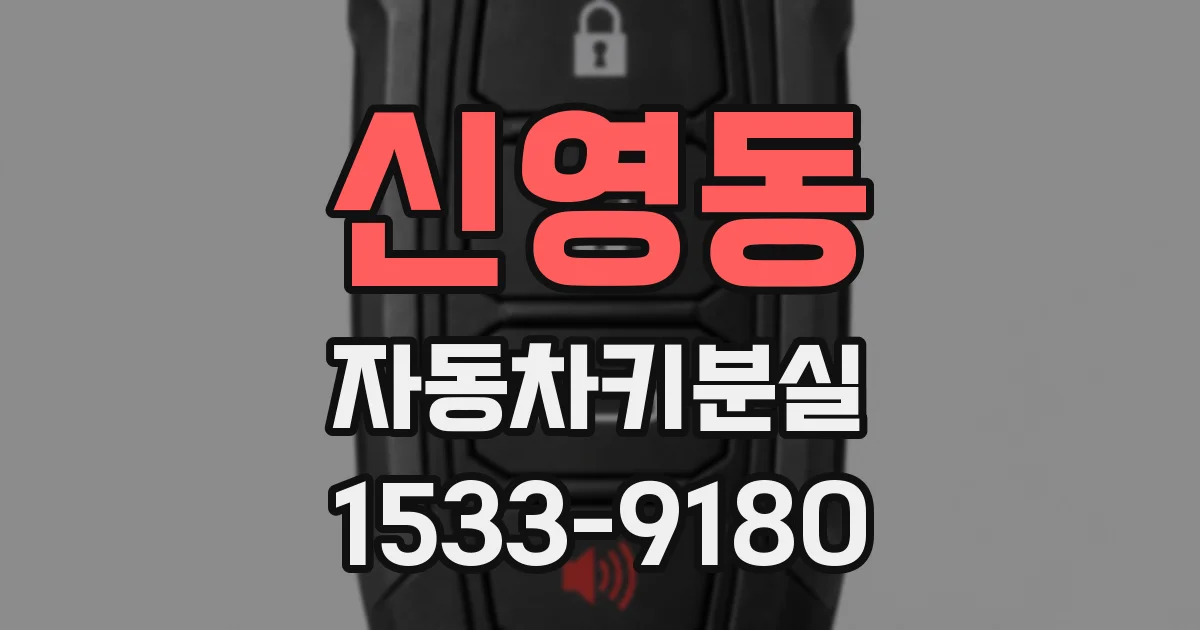 신영동 자동차키분실