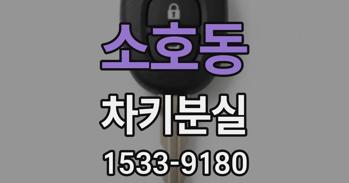 소호동 차키분실