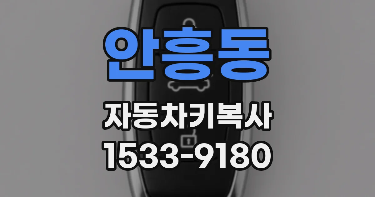 안흥동 자동차키복사