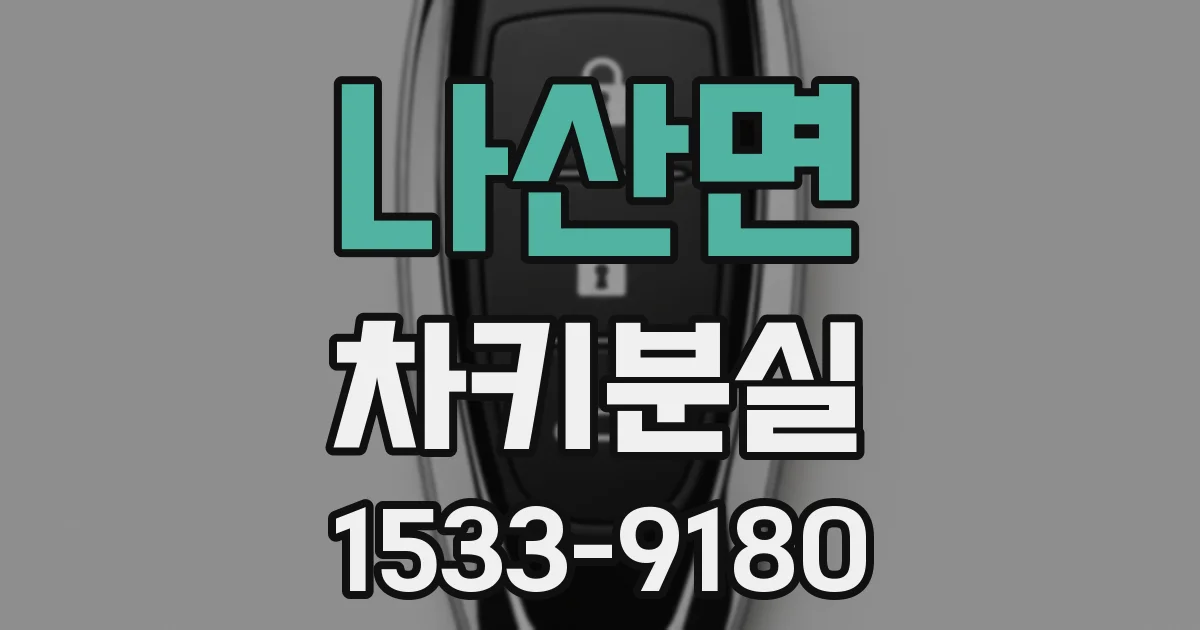 나산면 차키분실