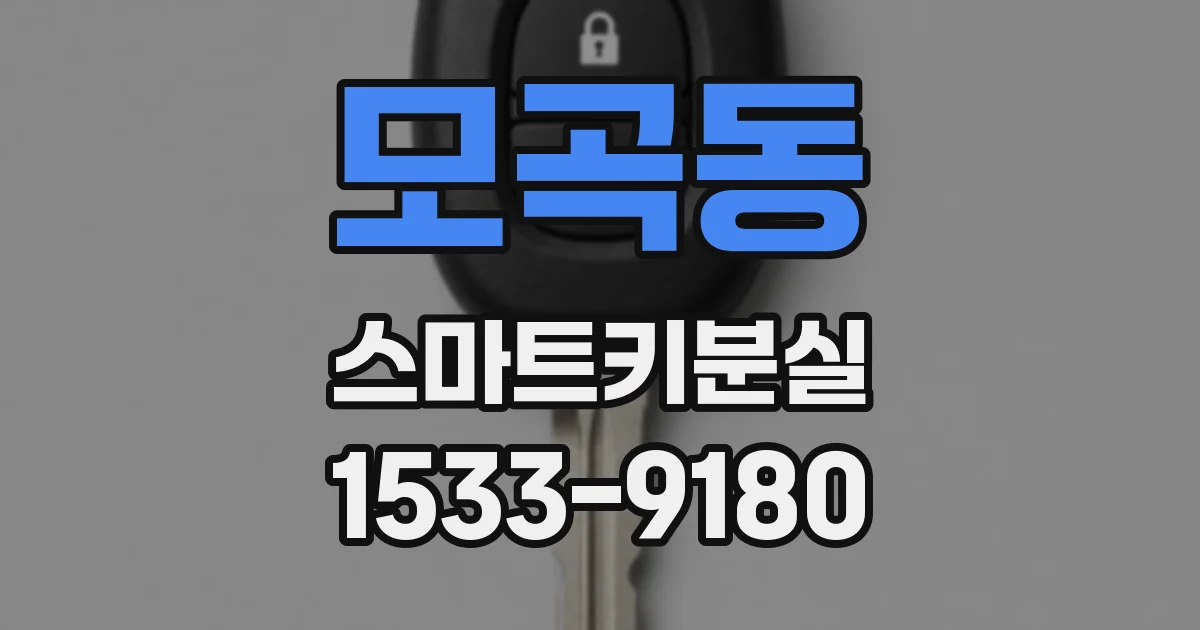 모곡동 스마트키분실