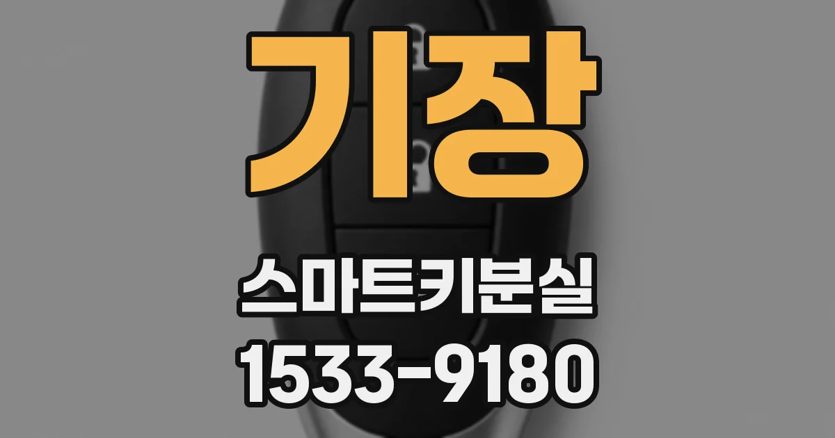 기장 스마트키분실