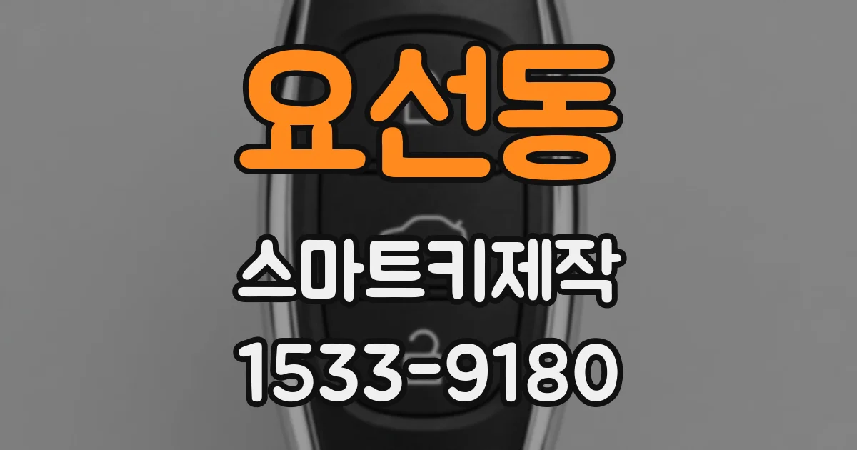 요선동 스마트키제작