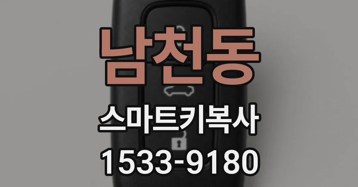 남천동 스마트키복사