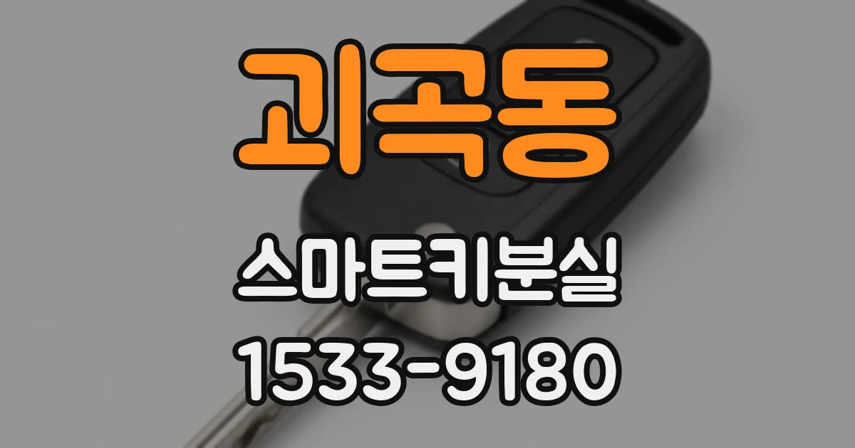괴곡동 스마트키분실