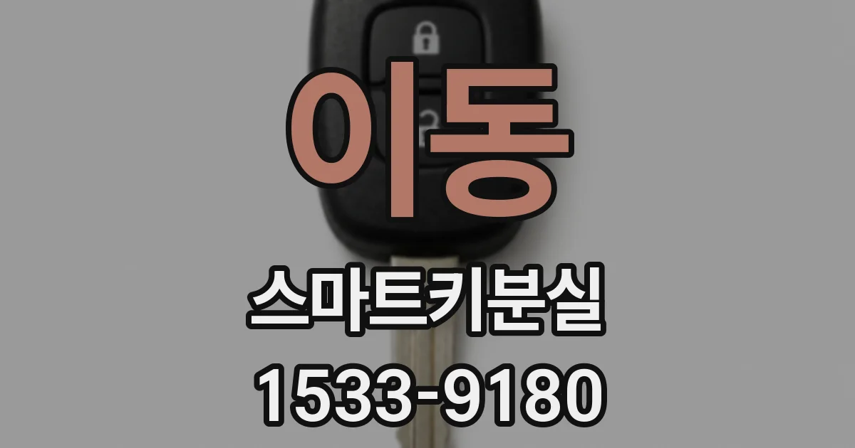 이동 스마트키분실