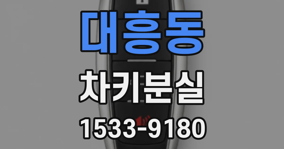 대흥동 차키분실