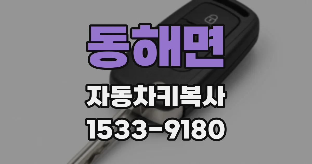 동해면 자동차키복사
