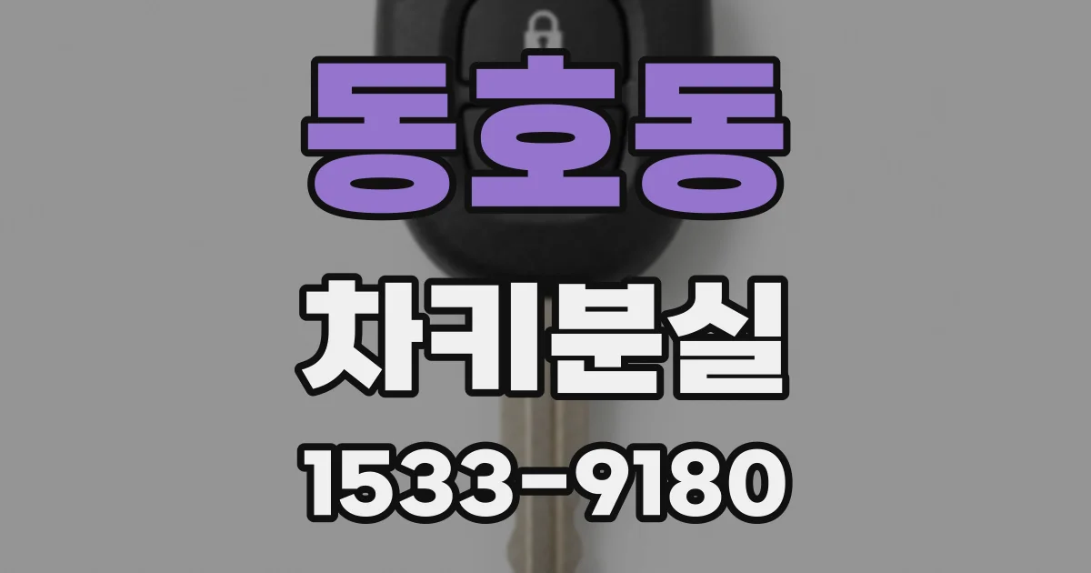 동호동 차키분실