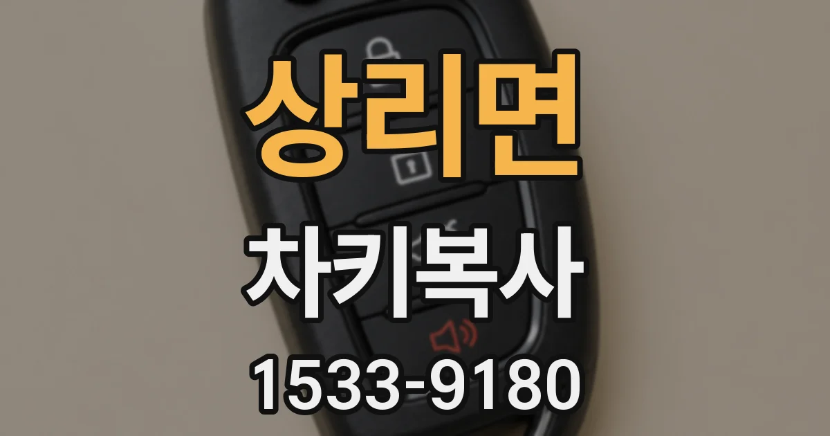 상리면 차키복사