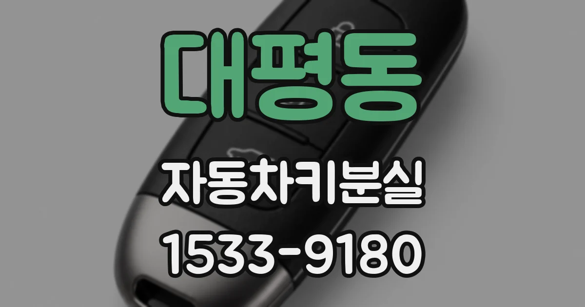 대평동 자동차키분실