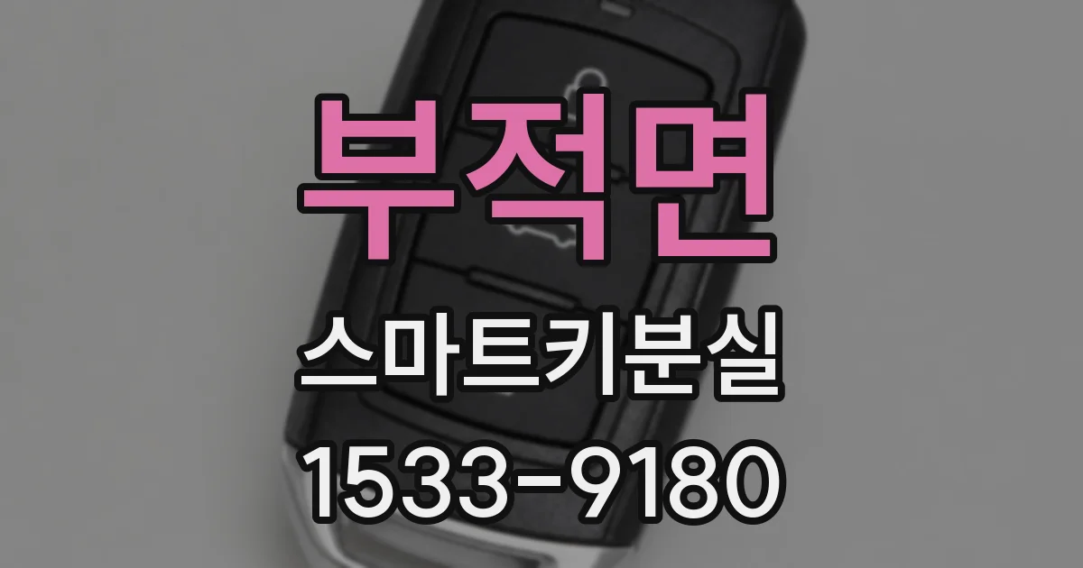 부적면 스마트키분실