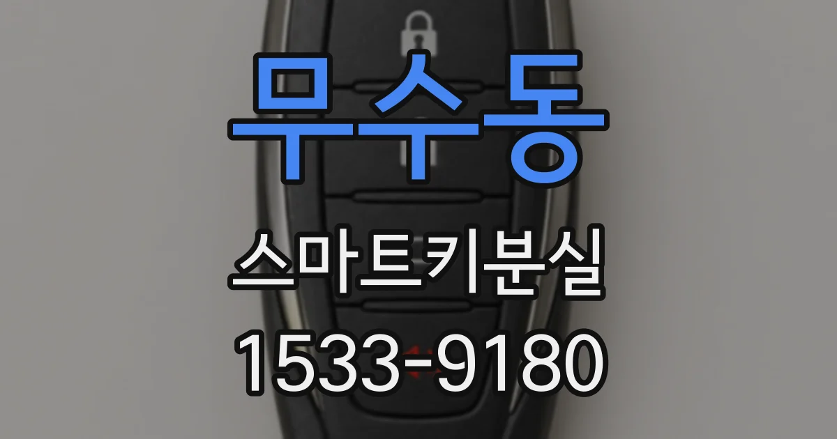 무수동 스마트키분실