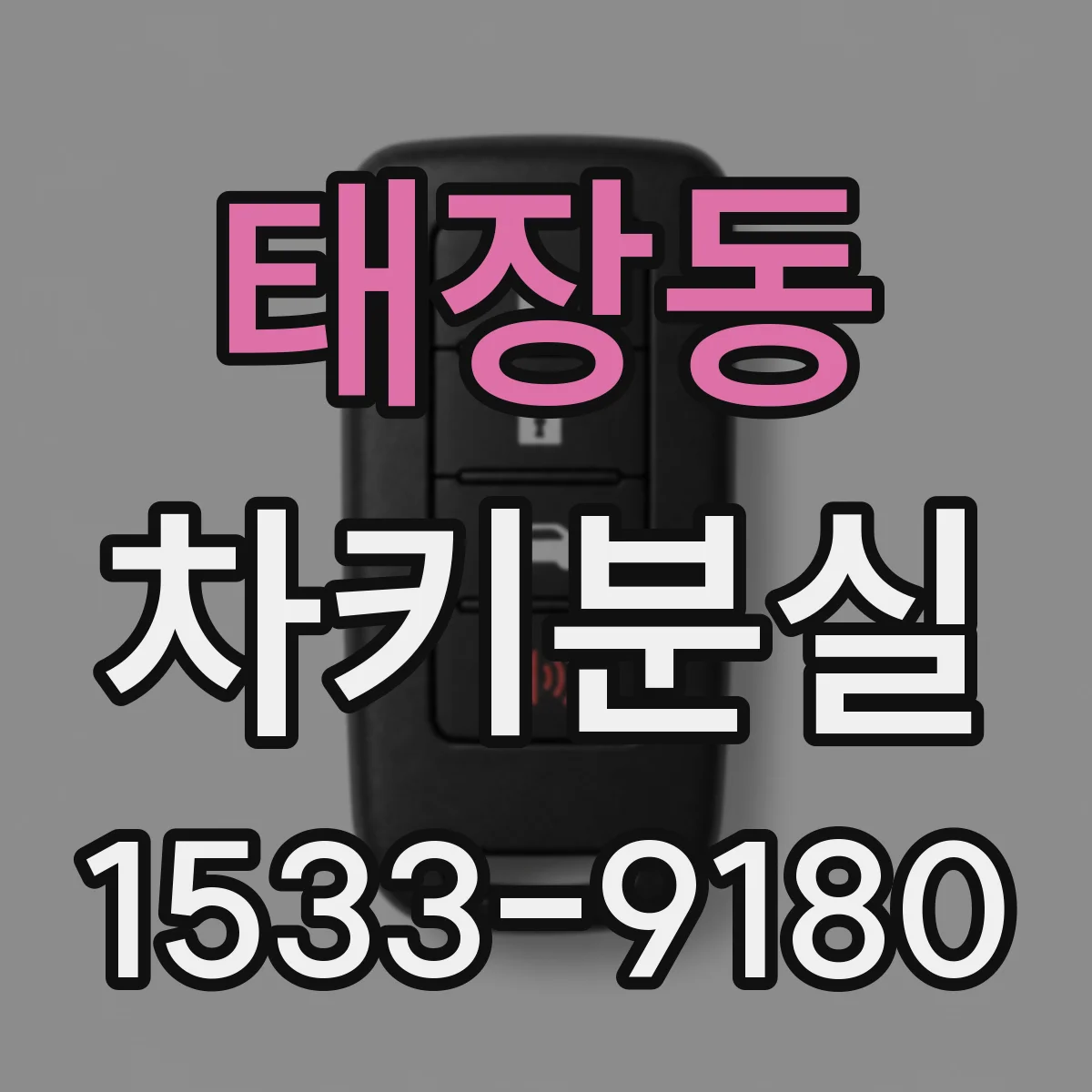 태장동 차키분실