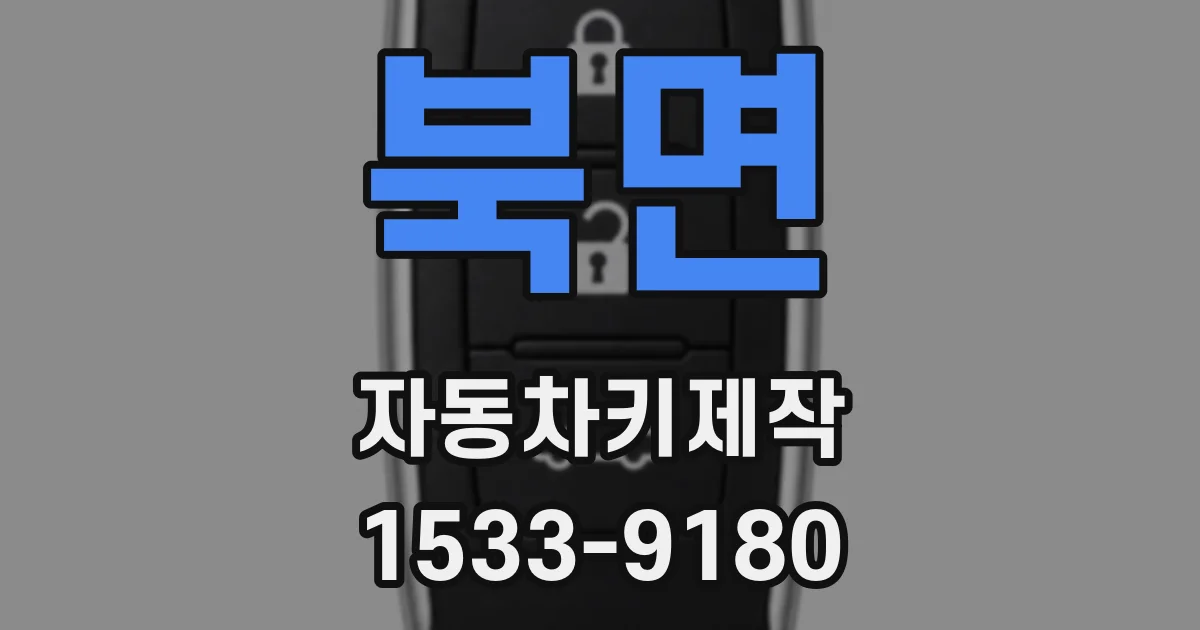북면 자동차키제작
