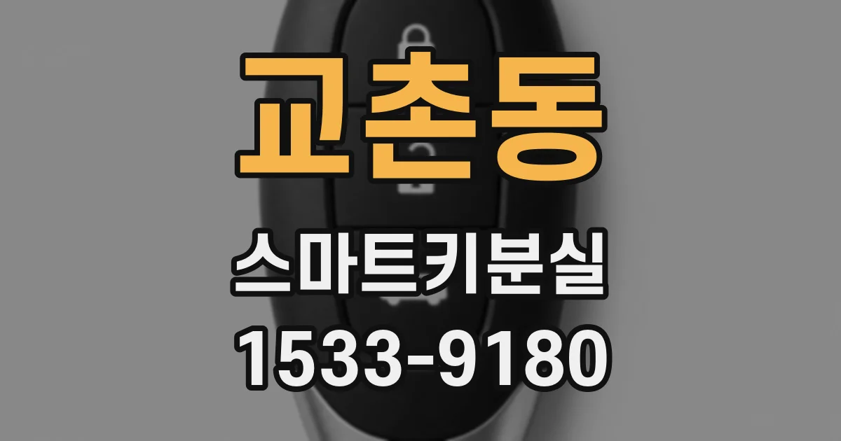 교촌동 스마트키분실