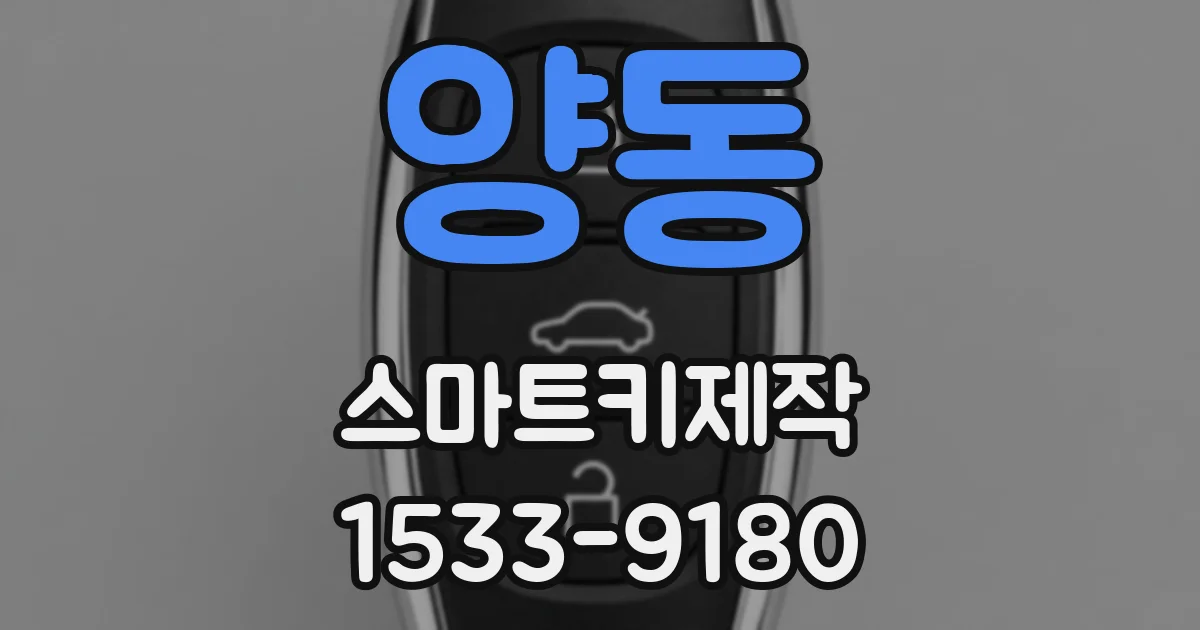 양동 스마트키제작