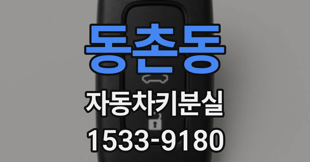 동촌동 자동차키분실