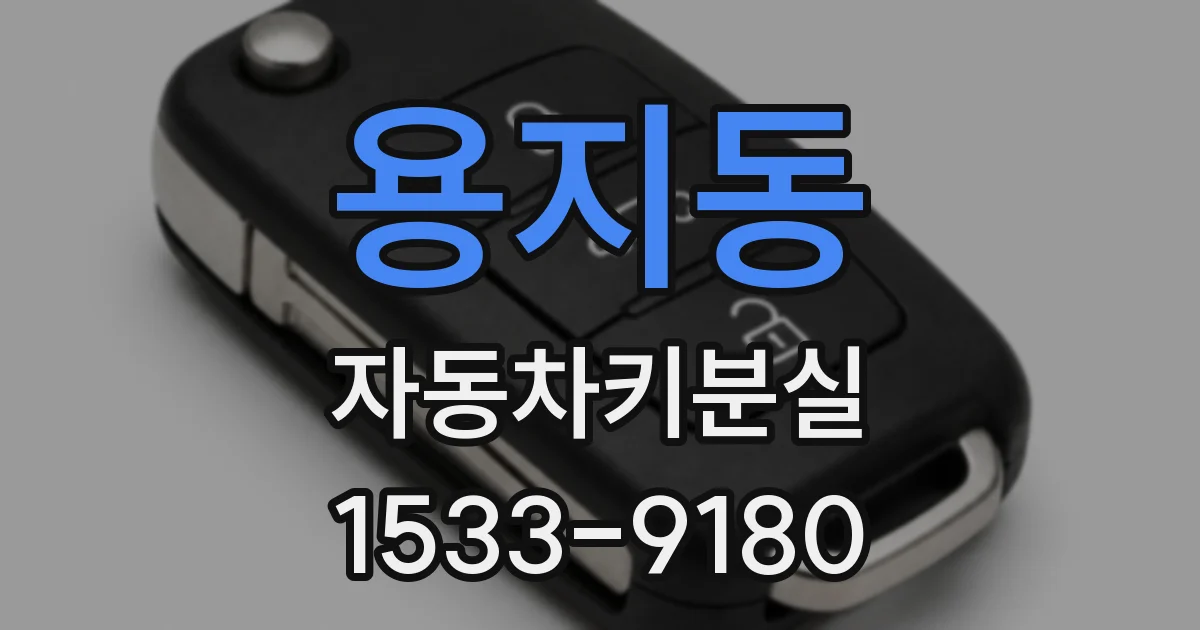 용지동 자동차키분실
