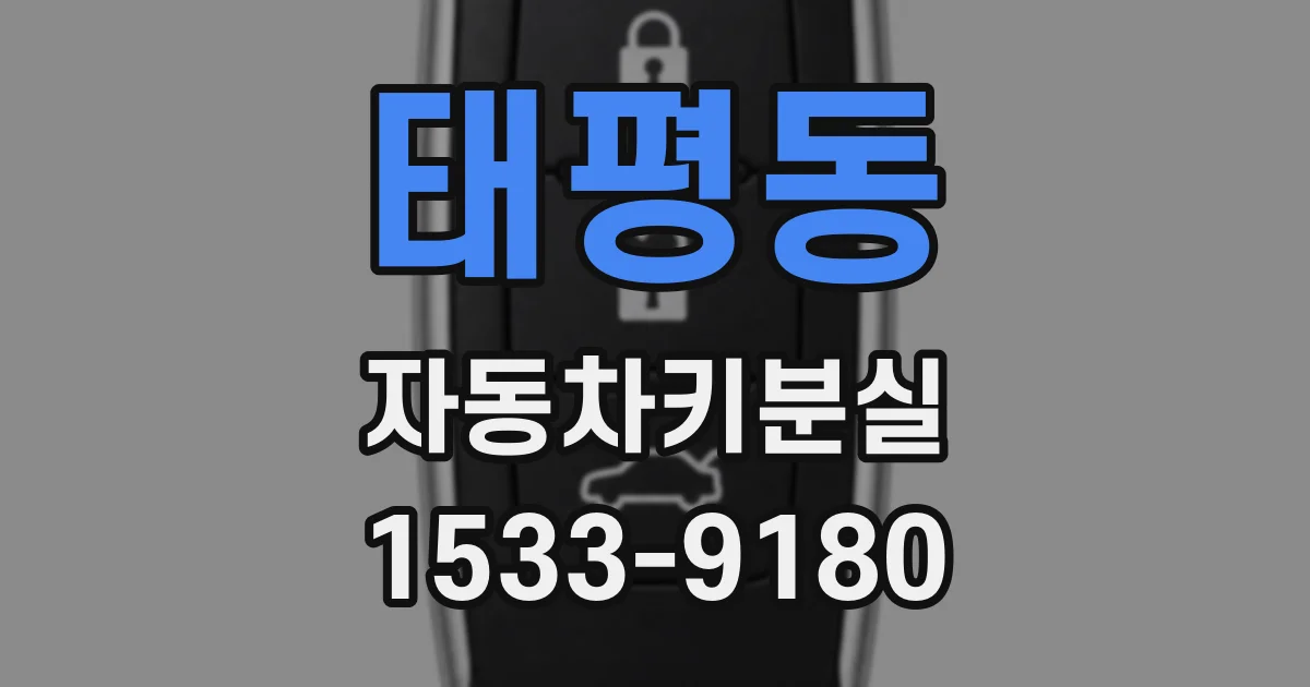 태평동 자동차키분실