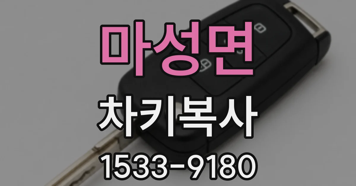 마성면 차키복사