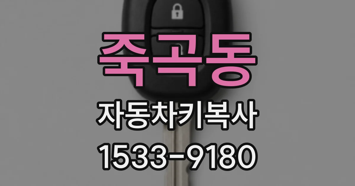 죽곡동 자동차키복사