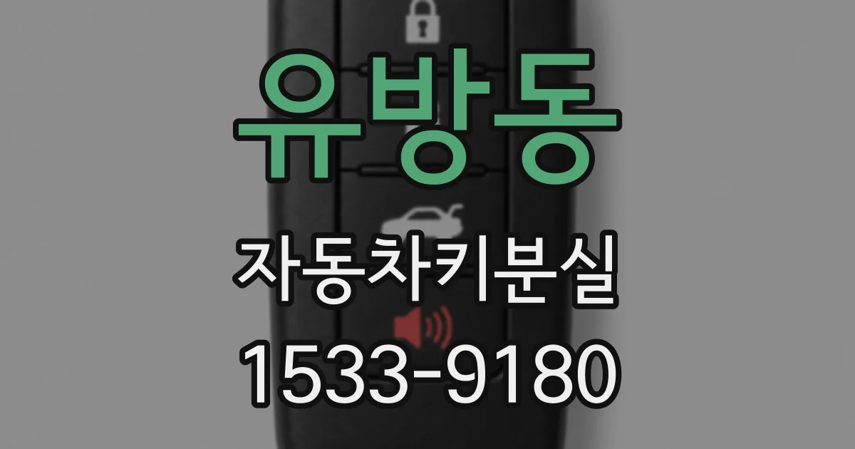 유방동 자동차키분실