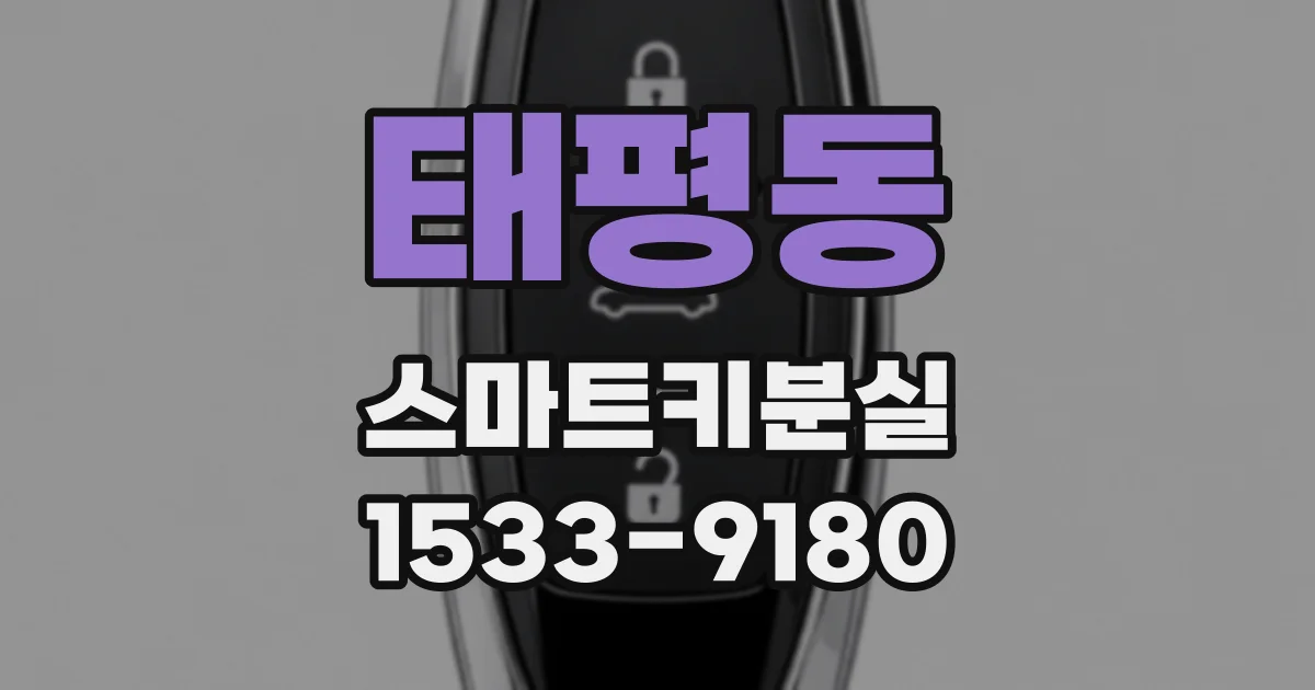 태평동 스마트키분실