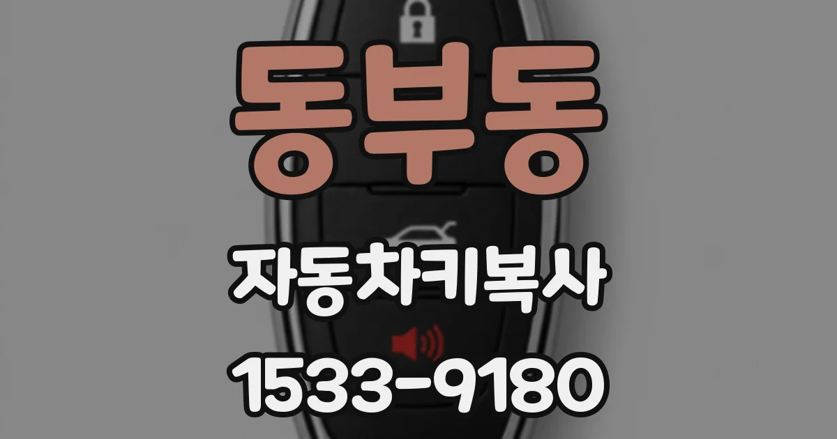 동부동 자동차키복사