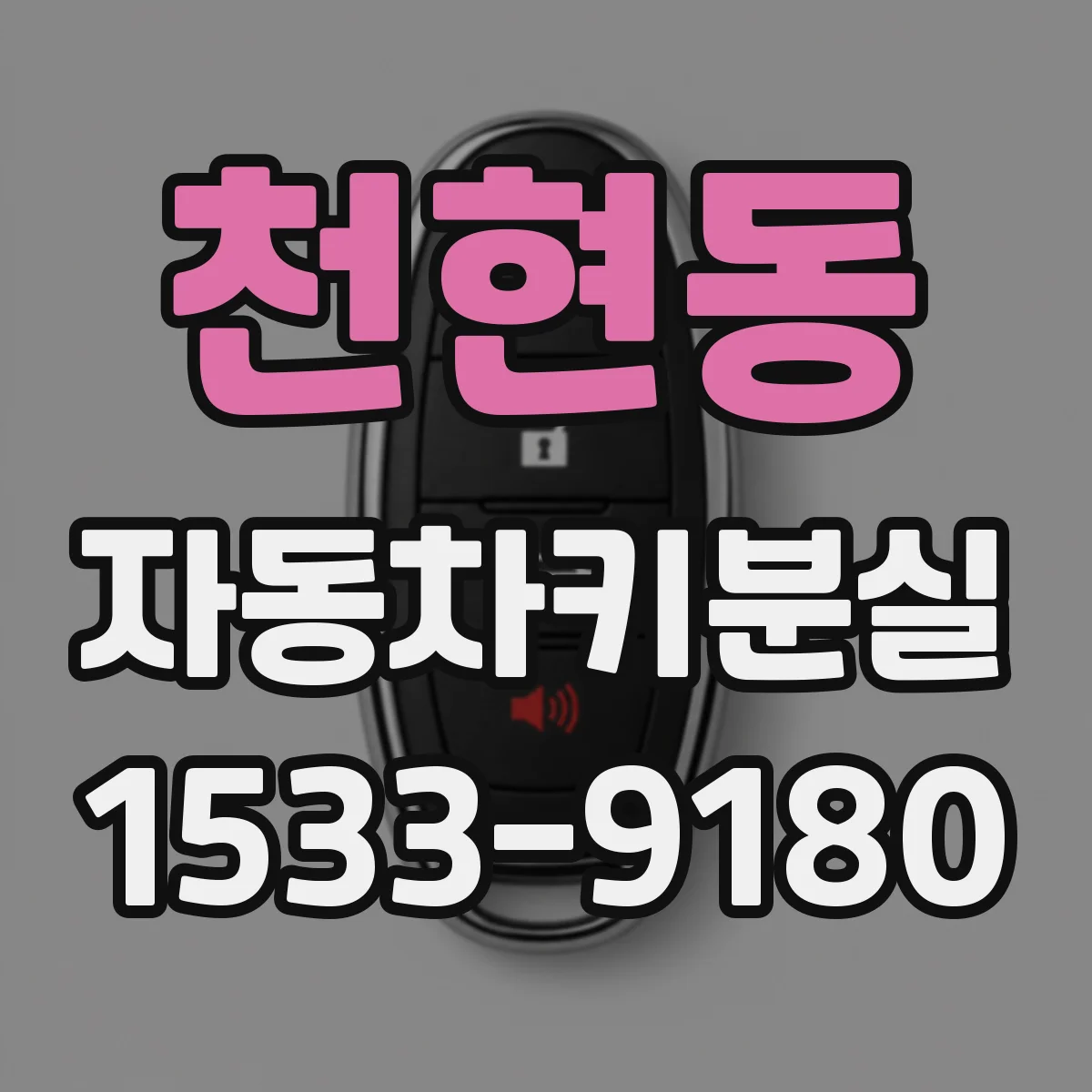 천현동 자동차키분실