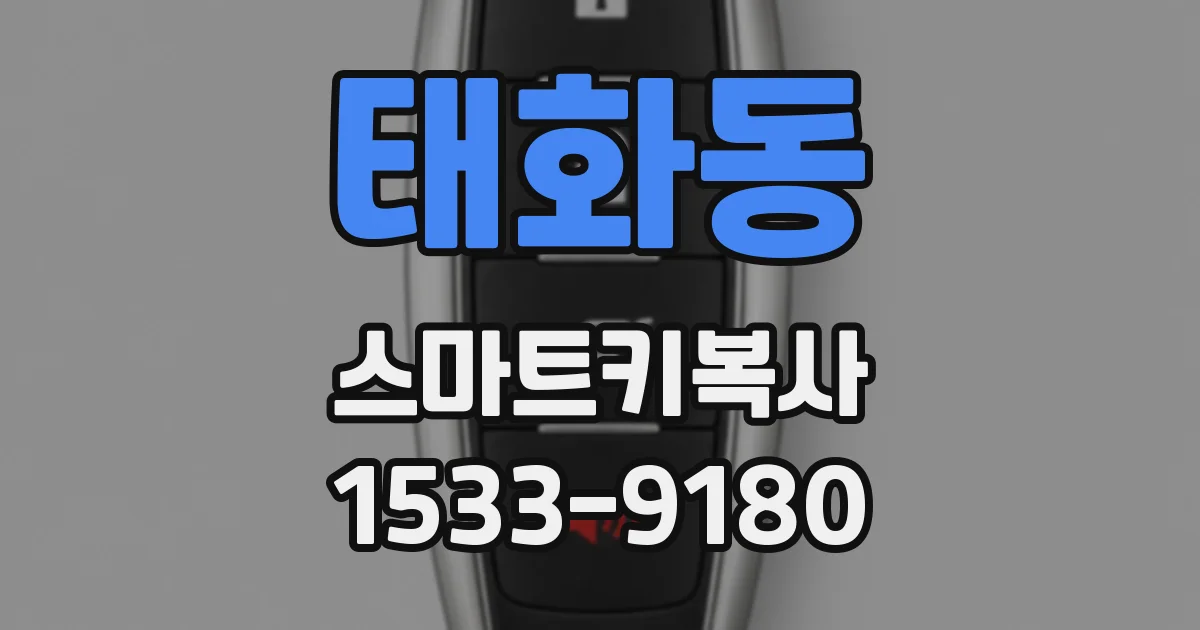 태화동 스마트키복사