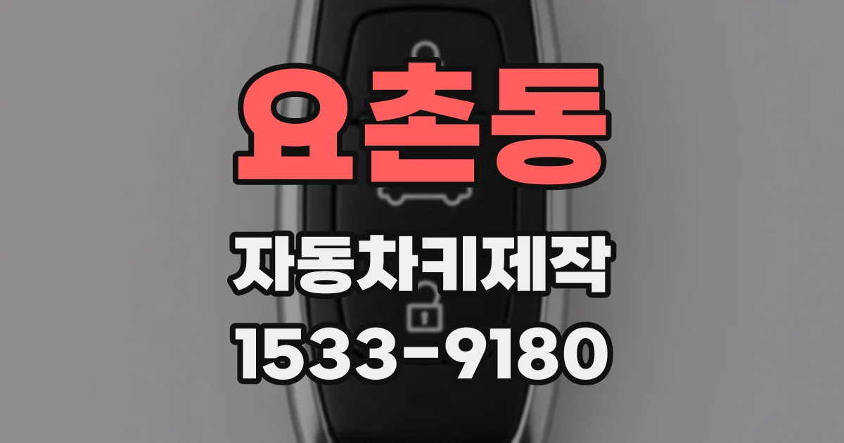 요촌동 자동차키제작