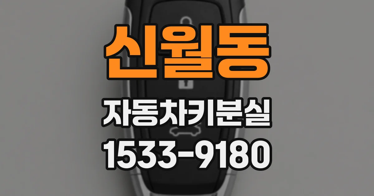 신월동 자동차키분실