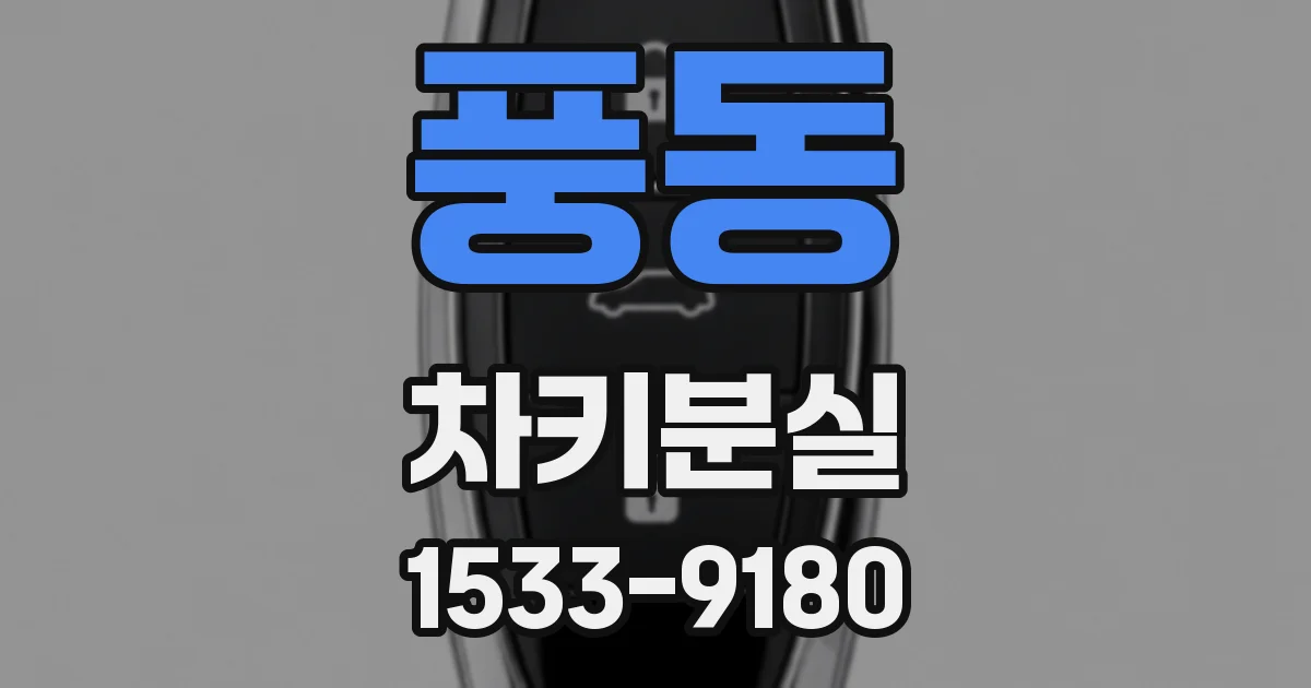 풍동 차키분실