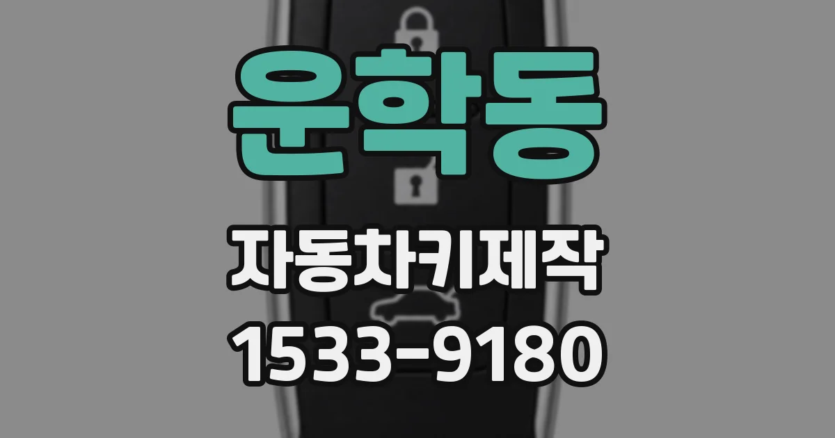 운학동 자동차키제작