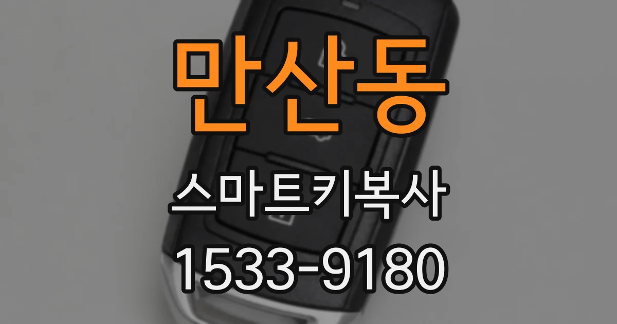 만산동 스마트키복사