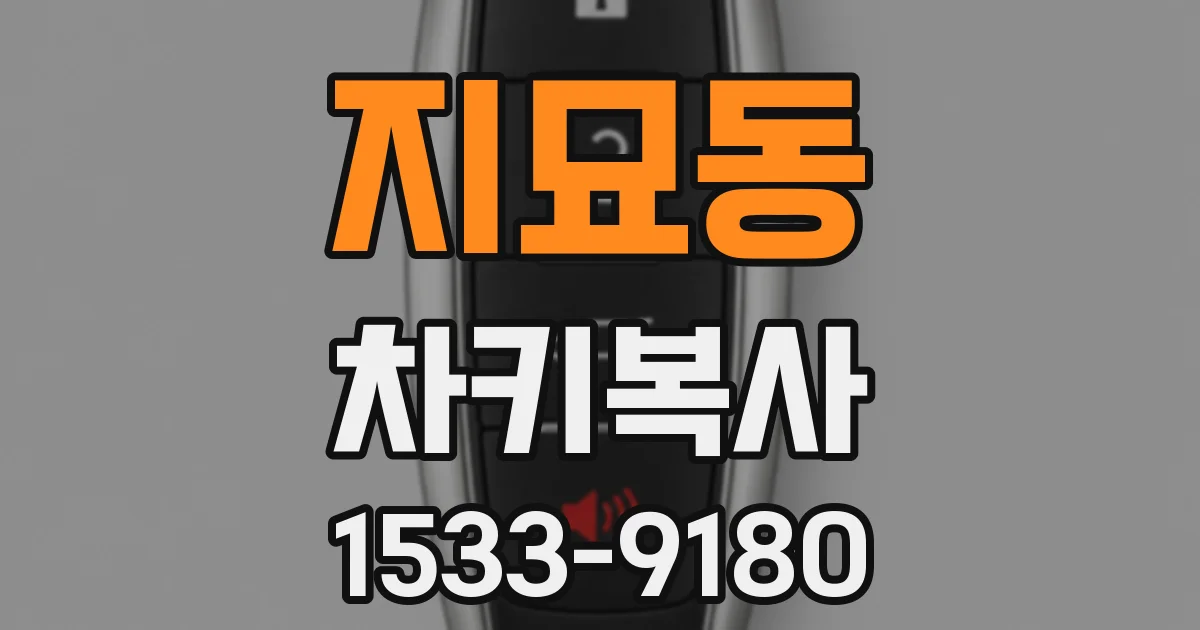 지묘동 차키복사