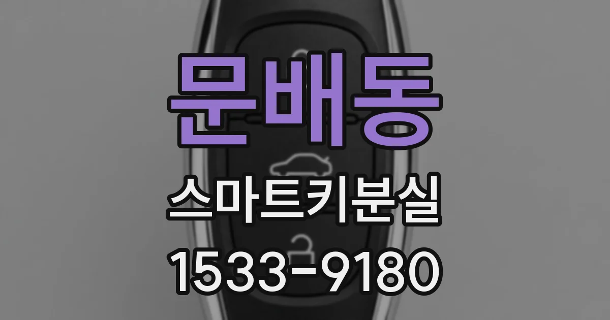 문배동 스마트키분실